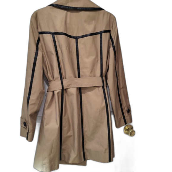 Double Breasted Trench Coat by Dana Buchman Large - Picture 2 of 5